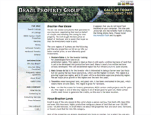 Tablet Screenshot of brazilpropertygroup.com